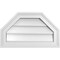 Ekena Millwork Octagonal Top Surface Mount PVC Gable Vent w/ 2"W x 1-1/2"P Brickmould Frame, 20"W x 12"H GVPOT20X1202SN - alternate 1